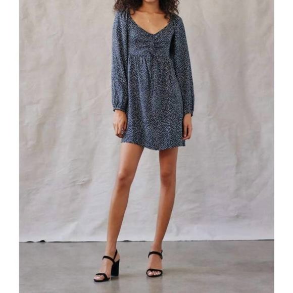 Bella Dahl Lolita Gathered Front Mini Dress S - Picture 1 of 10